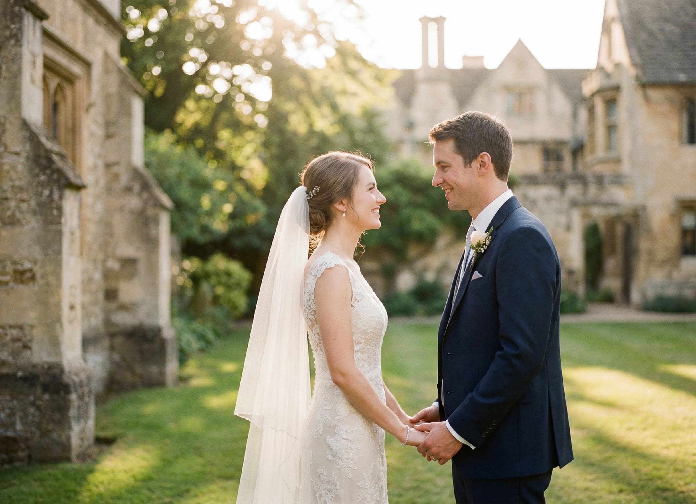 Wedding photograph suitable for a personalized puzzle gift